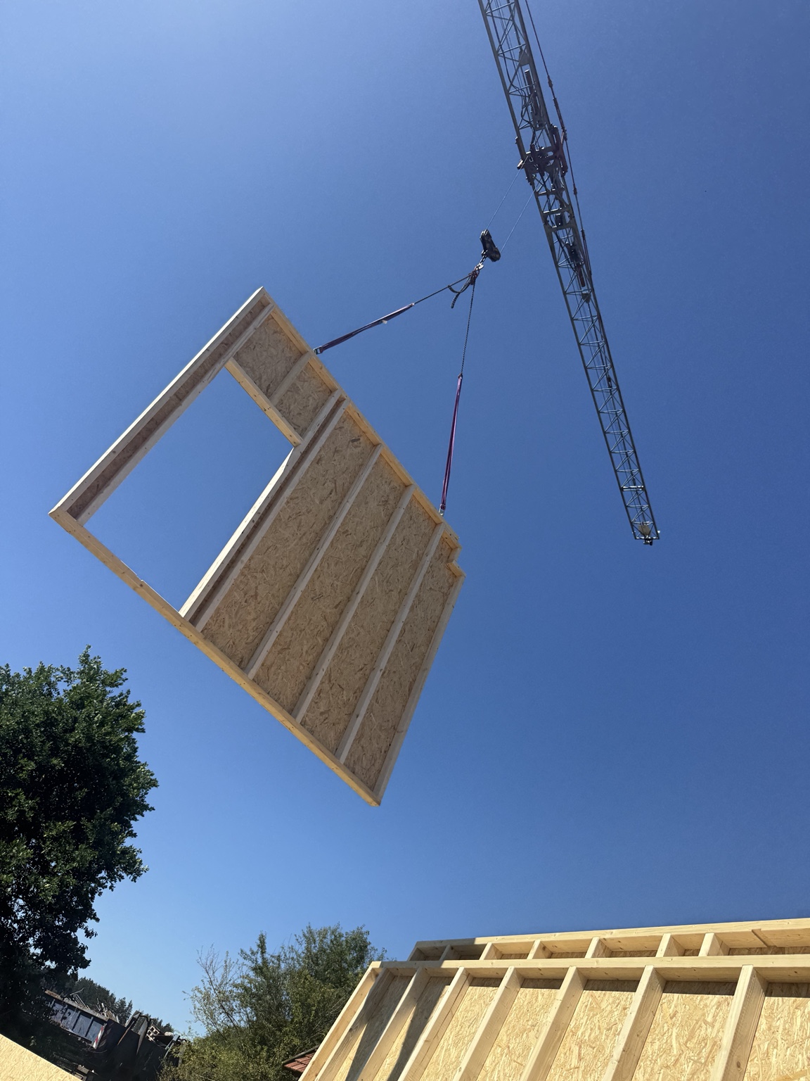 Vorgefertigter Holzbau